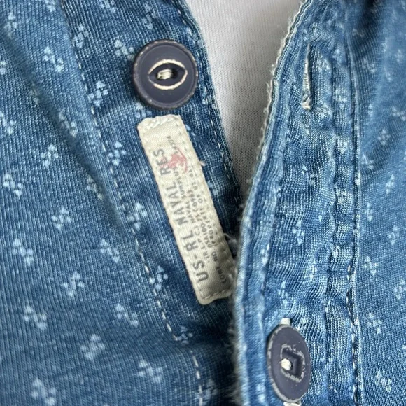 Men’s Patterned Longsleeve Collard Tunic Shirt - Picture 5 of 9